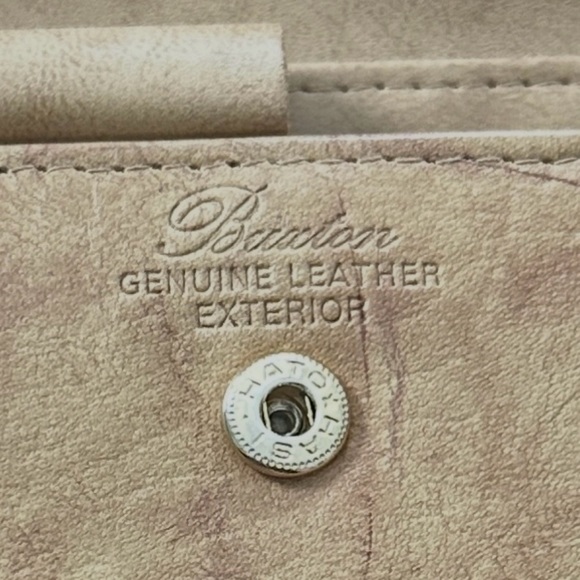 Vintage Buxton Genuine Leather Wallet Checkbook Holder Card Organizer Tan - Picture 10 of 10